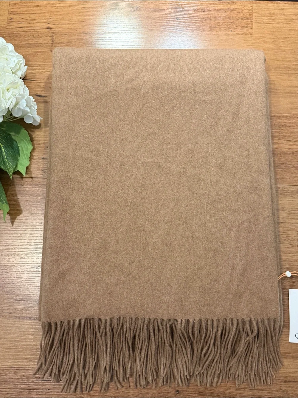 Quince Mongolian Cashmere Throw in Teak